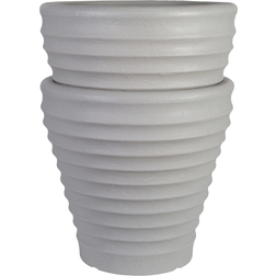 Strata Moroccan Pot 2-pack - Stone ∅43cm