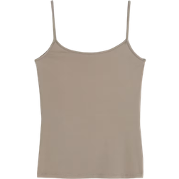 H&M Microfibre Strappy Top - Dark Beige