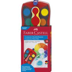 Faber-Castell Connector Paint Box 12 Colours Red
