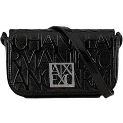 Armani Exchange Crossbody Bag with Logo - Black