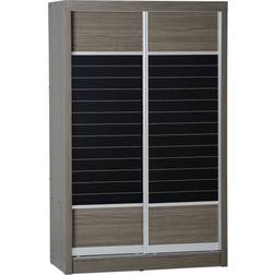 SECONIQUE Lisbon Black Wardrobe 118x188cm