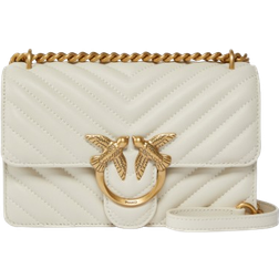 Pinko Mini Love Bag One Chevron - White
