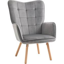 Homcom Modern Grey Armchair 101cm