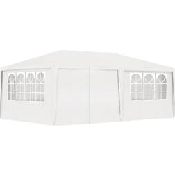 vidaXL Professional Party Tent with Walls - White 4x6 m