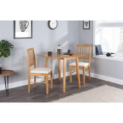 Birlea Drop Leaf Oak Dining Set 45x75cm 3pcs
