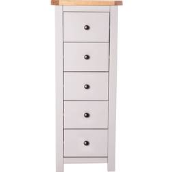 Cabinet Bits Argenta Light Grey/Brass Chest of Drawer 45x115cm