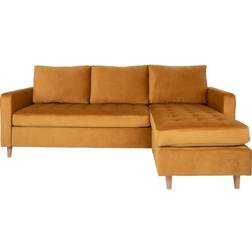 House Nordic Firenze Mustard Yellow Sofa 219cm 3 Seater