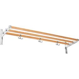 Essem Design Nostalgia Aluminum/Oak Hat Shelf 100x18.8cm