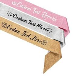 Shein Custom Personalized Glitter Sash