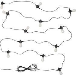 IKEA Gardjärn LED Med 12 Ljus Svart Utomhus Ljusslinga