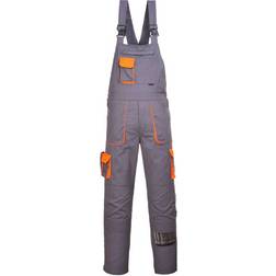 Portwest TX12 Texo Contrast Bib and Brace Overall - Grey