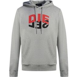 Diesel Bicolour Logo Hoodie - Grey