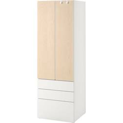 IKEA Småstad Platsa White/Birch Garderob 60x181cm