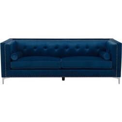 Beliani AVALDSENES Navy Blue Sofa 211cm 3-Sitzer