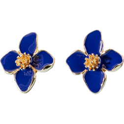 Shein 1pair Colorful Dopamine Flower Shaped Ear Studs For Women, Suitable For Daily Wear, Simple & Sweet, Versatile, Perfect Gift For Vacation Valentines