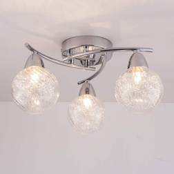 Aurolite Bolla Polished Chrome Finish Ceiling Flush Light ∅ 35cm