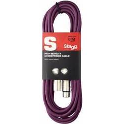 Stagg SMC6 XLR - XLR M-F Purple 6m