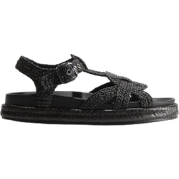 H&M Sort Espadrille Sandaler - Dame