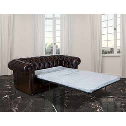 Chesterfield Antique Oxblood Sofa 200cm 3 Seater