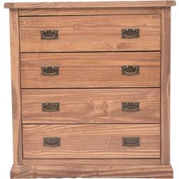Cabinet Bits Tirolo Light Brown Lacquer Finish Chest of Drawer 90x95cm