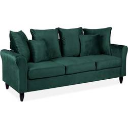 Beliani Bornholm Emerald Green Sofa 197cm 3 Seater