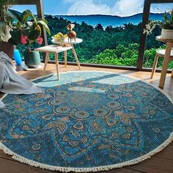 Shein Bohemian Round Printed Carpet Floor Mat