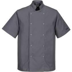 Portwest C733 Cumbria Chefs Jacket - Grey