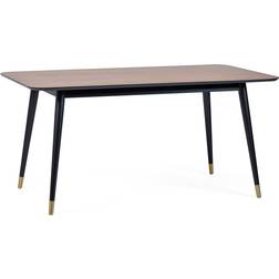 Julian Bowen Findlay Walnut/Black Dining Table 90x160cm