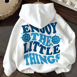 Shein ModeFlare Baby Boy Minimalist Smile Pattern Knit Sweatshirt - Thick Design