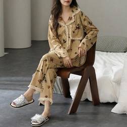 Shein Women New Pajamas Home Clothes Spring Autumn Winter Long Sleeve Pants - Lou