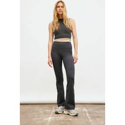 H&M Ladies Flared Sports Leggings Dark Grey