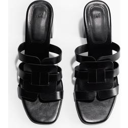 H&M Block Heeled Ladies Sandals - Black
