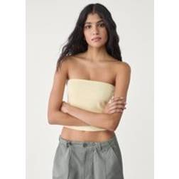 Stradivarius Pastellgul Topp Bandeau Modell