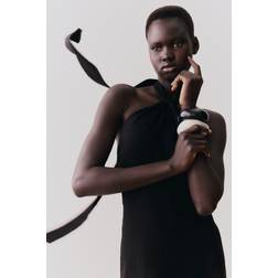H&M Linen Blend Halterneck Dress - Black