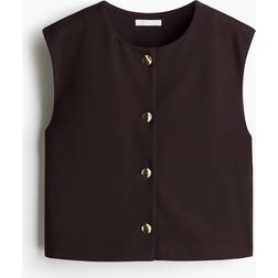 H&M Interlock Ladies Waistcoat - Dark Brown