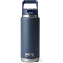 Yeti Rambler 26 OZ Straw Navy Water Bottle