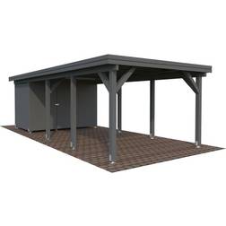 Palmako Carport Karl 23.1 m² Mørkegrå (Areal )