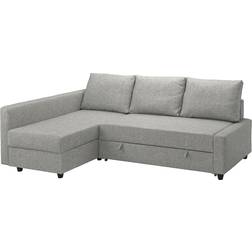 IKEA Friheten Hörnbäddsoffa Med Förvaring Ljusgrå Soffa
