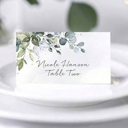 Shein Greenery Watercolor Place Cards 3.54 Inch