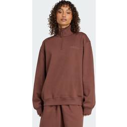 adidas Linear Quarter-Zip Oversized - Auburn