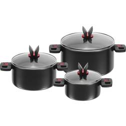 Ballarini Click & Cook Cookware Set with lid 3 Parts