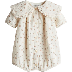 H&M Cotton Muslin Romper Suit - White
