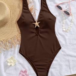 Shein New One-Piece Circular Cut Swimsuit - Tummy Control