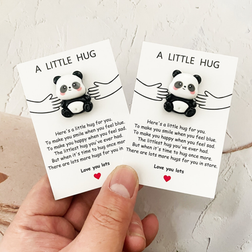 Shein Little Pocket Hug Panda Token Greeting Card