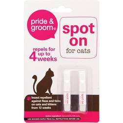 Pride & Groom Spot on Flea & Tick Treatment for Cats