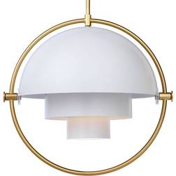 GUBI Multi-Lite Large Brass/White Pendel ∅ 36cm