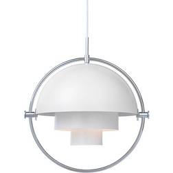 GUBI Multi-Lite Large Chrome/White Pendel ∅ 36cm