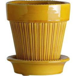 Bergs Potter Simona Glazed Pot - Amber Yellow ∅14cm