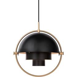 GUBI Multi-Lite Large Brass/Coal Black Pendant Lamp ∅ 36cm