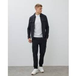 River Island Nylon Skinny Fit Cargo Trousers - Black